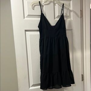 HYFVE Black Tiered Mini Dress